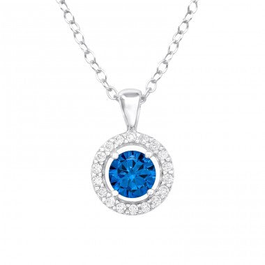 S. Blue - cirkónia köves ezüst nyaklánc